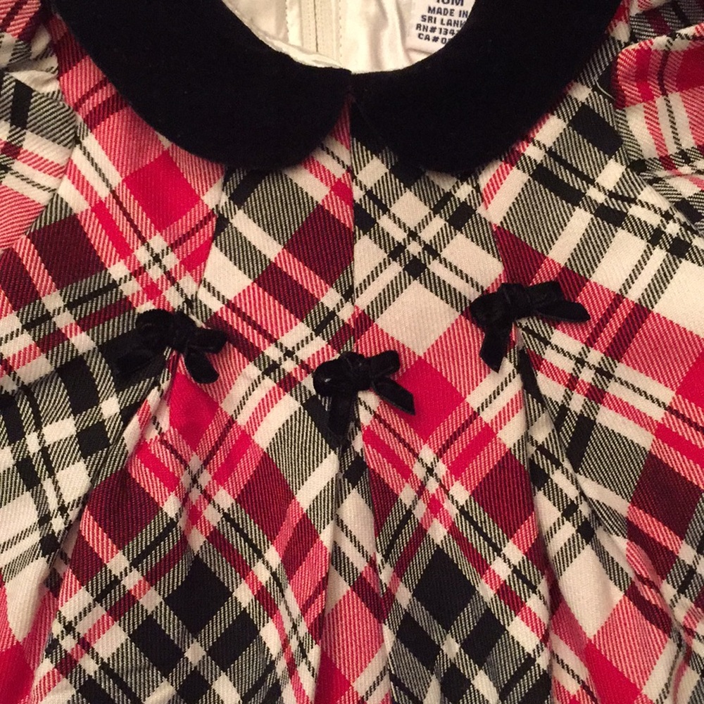 Hartstrings holiday plaid dress, size 18M - Picture 3 of 5